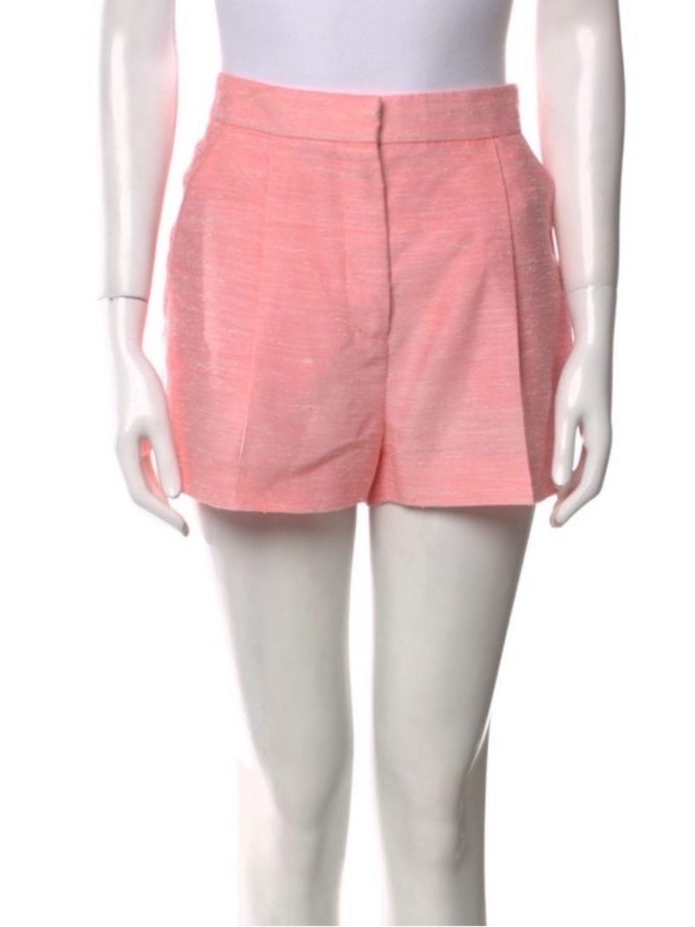 Stella McCartney Coral Pink High-Waist Tailored Shorts, XS, EUC